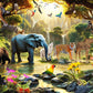 Huadada 1000 Piece Puzzles For Adults - Adventures In The Jungle-1000 Piece Jigsaw Puzzles For Adults And Kids 1000 Piece Wild Animals Unique Shape Best Gift For Adults And Kids(27.6'X 19.7')