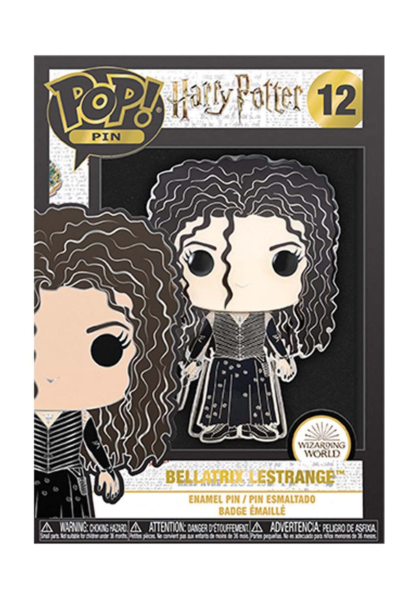 Harry Potter 3 Inch Funko Pop Pin | Bellatrix Lestrange