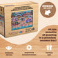 Buffalo Games - Hawaiian Food Truck Festival Wood Puzzle - Whimsy Cut Jigsaw Pieces - 250 Piece Jigsaw Puzzle - Ages 14 And Up