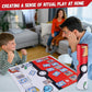 Biouai Playmat For Trading Card Game - 2 Player Trainer Mat For Game With Carry Case Tube(Red)