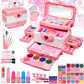 Kids Makeup Kit for Girl - Kids Makeup Kit Toys for Girls,Play Real Makeup Girls Toys,Washable Make Up for Little Girls,Non Toxi