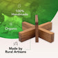 SiamMandalay X Cross Wooden Brain Teaser Puzzle - Logic Game, Tricky Mind Challenge, Model WG-041, Wood Tone