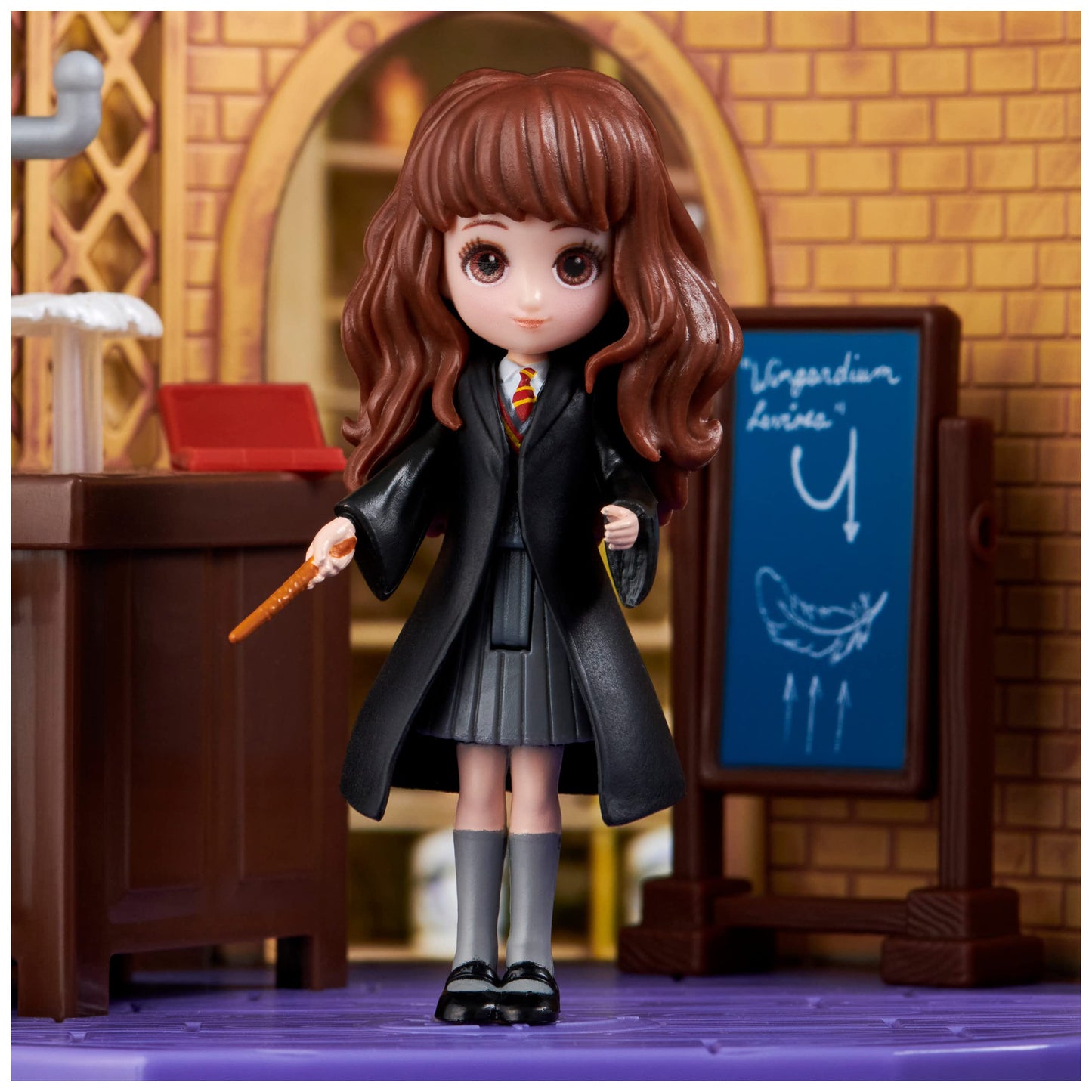Wizarding World Harry Potter  Magical Minis Charms Classroom with limited availability Hermione Granger Figure and Accessories  Kids Toys for Ages 5 and up