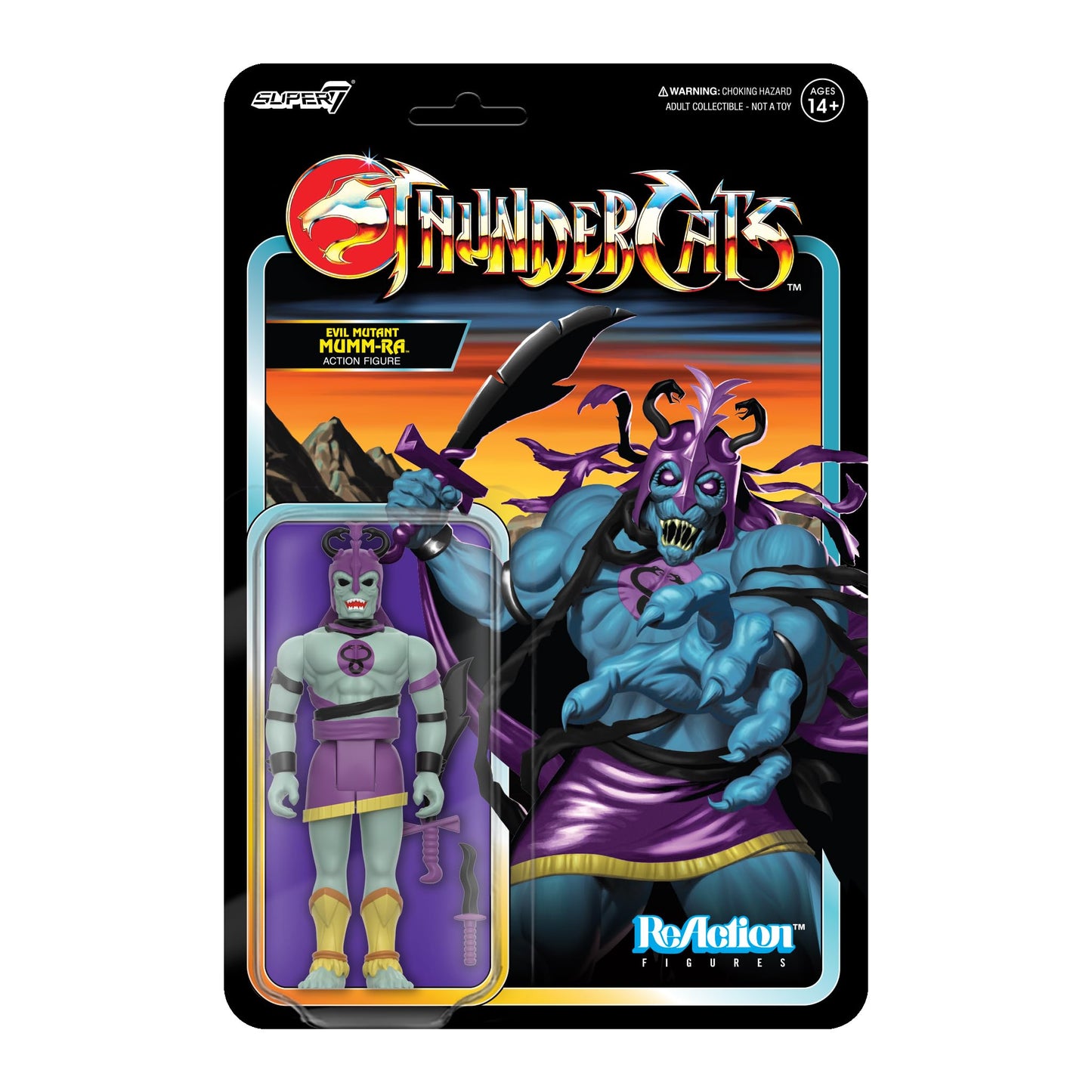 Super7 Thundercats Reaction Figures Wave 06 - Mumm-Ra (Evil Mutant) Action Figure