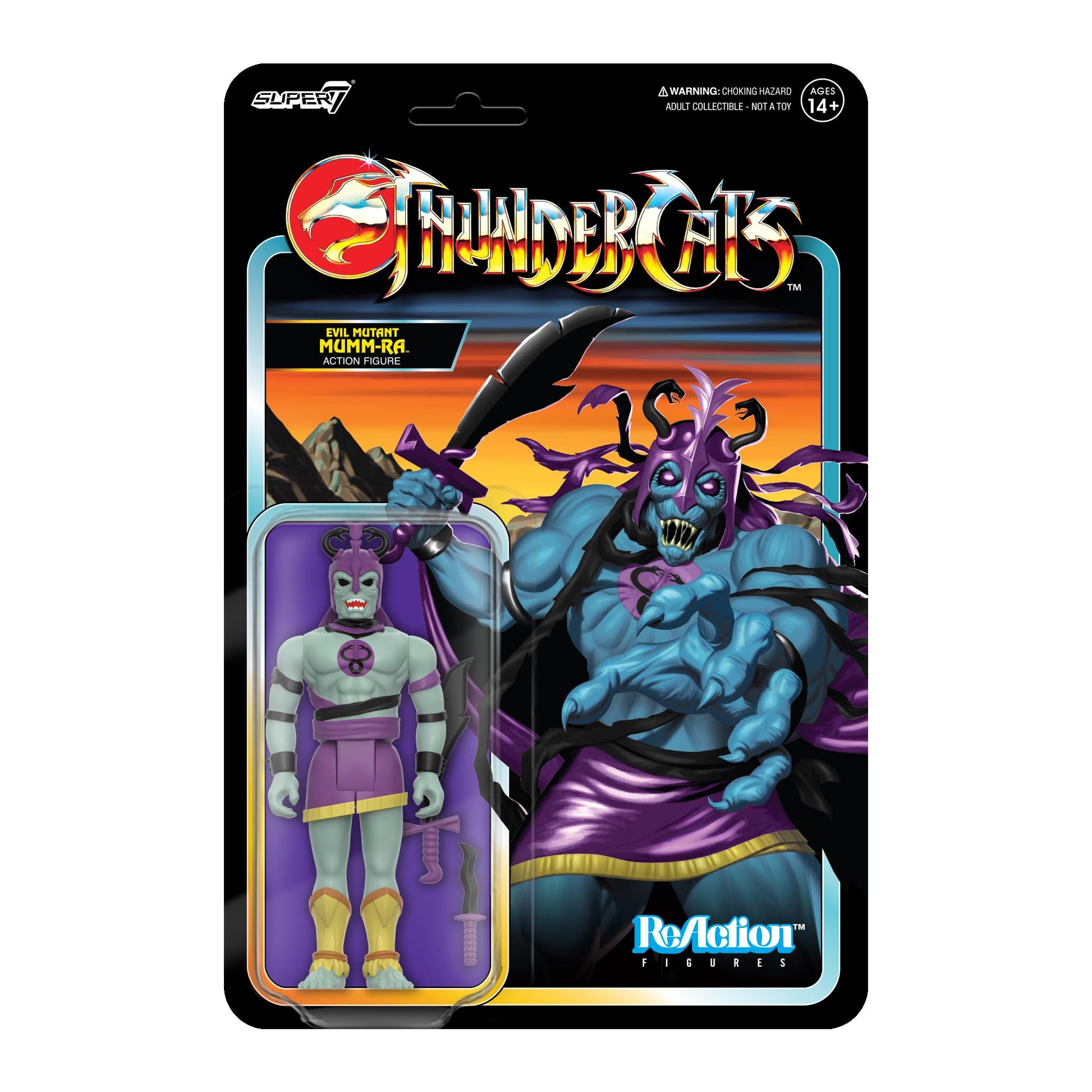 Super7 Thundercats Reaction Figures Wave 06 - Mumm-Ra (Evil Mutant) Action Figure