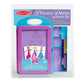 Melissa & Doug Princess Design Activity Kit - 9 Double-Sided Plates, 4 Colored Pencils, Rubbing Crayon