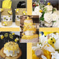 Cinpiuk 24 Set Felt Bees For Crafts, Wool Felt Bumble Bee Plush For Tiered Tray Decoration Party Favors Diy Craft Jewelry Access
