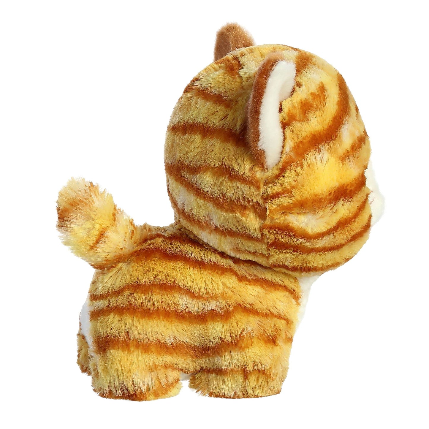 Aurora® Playful Teddy Pets™ Orange Tabby Cat Stuffed Animal - Unique Design - Endless Play - Orange 6.5 Inches