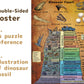 Dinosaur Puzzle 1000 Pieces for mature-themed  Vintage Jigsaw Puzzles Includes Major Dinosaur Groups  Animal Puzzle as Souvenir