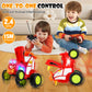Remote Control Car For Kids 3 4 5 6 7 Year Old,90 Upright Stunt Rc Cars With Light And Music,Rocking Tumbling Electric Train Toy