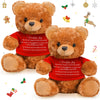 Glimin 2 Pcs National Friend Day Gift Friendship Stuffed Bears 10 Inch Beige Bear Stuffed Animal Friendship Gifts Inspirational 