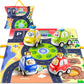 TEMI 4PCS Inertia Animal Car Toys with Play Mat/Storage Bag for Toddlers Toy Age 1-3, Baby Toys 1 2 3 Years Old Boys Birthday Ne