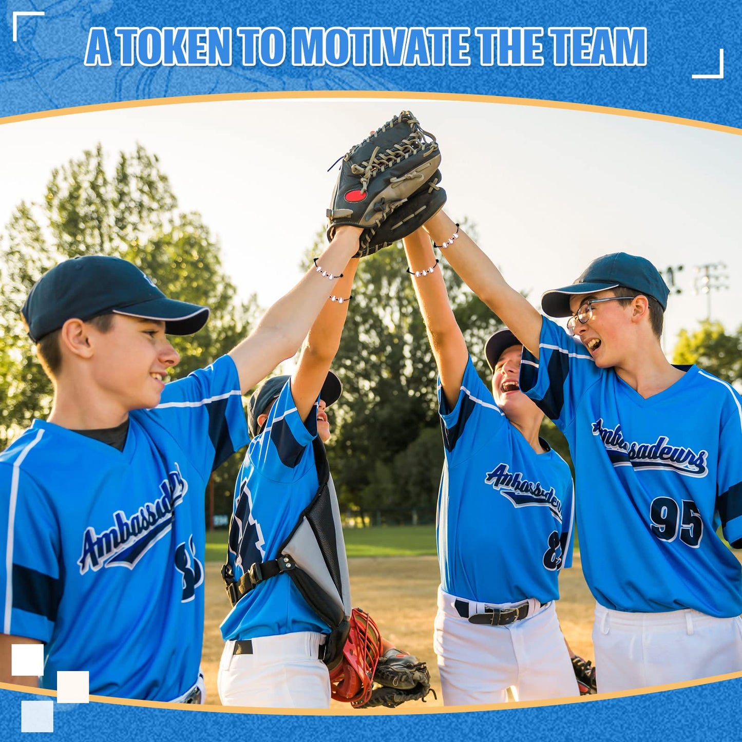 Romooa 32 Pieces Baseball Party Favors Set, 16 Adjustable Baseball Bracelet 16 Mini Sports Stress Ball Foam Theme Party Supplies