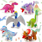 MaoGoLan 6Pcs Dinosaur Stuffed Animals Plush Dinosaur Toy Party Favors Bulk for Kids  12 Inch Collectible Stuffed Dino Plushies with Triceratops Velociraptor Stegosaurus Pterodactyl