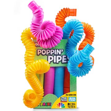 Bunmo Easter Basket Essentials - Pop Tubes - Sensory Toys - Toddler Toys - Imaginative Play & Encouraging Creative Play - Easter Basket Stuffers - Non-Mouthable Toy 3+ - 30 Pack Large