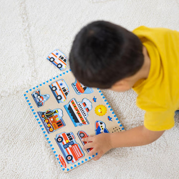Wooden Mix and Match Vehicle Sound Adventure Puzzle