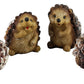Gerson Woodland Pinecone Hedgehog Figurines - Set Of 4
