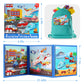 Nashrio Magnetic Puzzles For Kids Ages 4-6, 20-Piece Toddler Travel Toys Transportation Puzzles Ages 3-5, Educational Learning Magnets, Ideal Road Trip Activities Toys For 3 4 5 6 Boys And Girls
