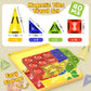 Mini Magnetic Tiles Travel Set - 40PCS Diamond Texture Magnetic Building Blocks for Kids  10% Thicker & Portable Yellow Metal Storage Box  Montessori STEM Educational Toys Gift for Ages 3+