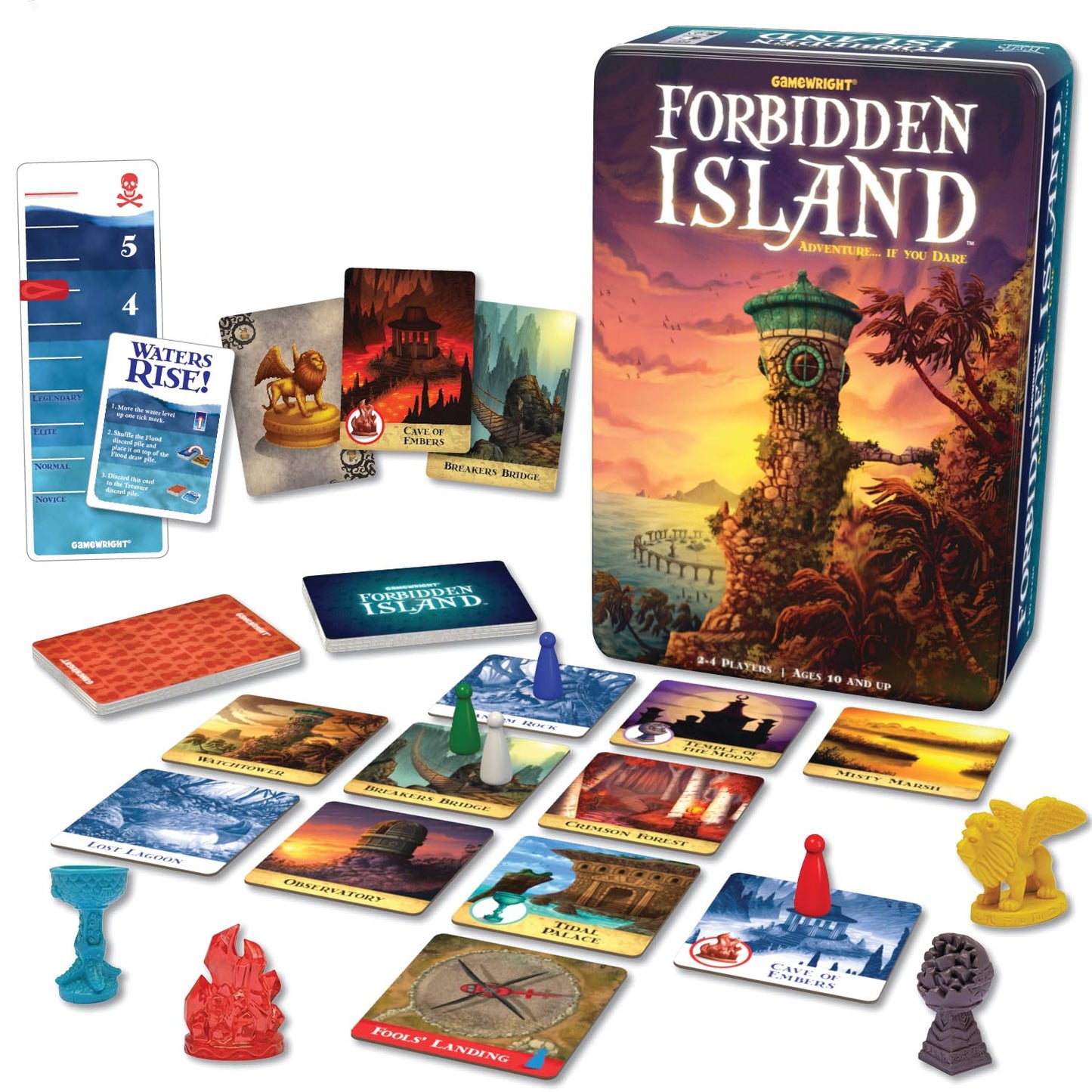 Forbidden Island - The Cooperative Strategy Survival Island Board Game 2-4 players