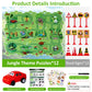 25Pcs Puzzle Racer Kids Car Track Set, Puzzle Track Car Play Set Jungle Themed Series, Rail Car Puzzle Track, Puzzle Racer, Educ