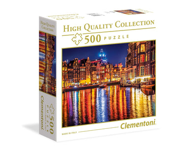 Clementoni 35037 -Hq Collection-Amsterdam-500 Pieces, Multi-Colour