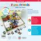 Masterpieces 48 Piece Fun Facts Jigsaw Puzzle For Kids - Farm Friends Wood Puzzle - 12'X12'