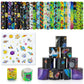 Cocurb 54 Pcs Slap Bracelets With 48 Design Friendship Bracelets For Kids 8 to 12 Years Old with 28 Pcs sticker Birthday Party F
