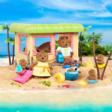 Lil Woodzeez Animal Figurines Toy Dogs Collectible Playset + The Wagadoodle Dogs - 3+ Years