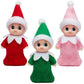 Joyin Christmas 3Pcs Tiny Elf Doll Christmas With 1 Red,1 Green And 1 Pink Elf Doll,Holiday Decoration Accessories Tiny Gift For Girls Boys Kids Adults