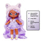 Na! Na! Na! Surprisesweetest Gems™ Juno Summers 7.5' Fashion Doll Light Amethyst Birthstone Inspired With Lavender Hair, Purple Dress & Brush,Poseable,Great Toy Gift Girls Boys Ages 5 6 7 8+ Years