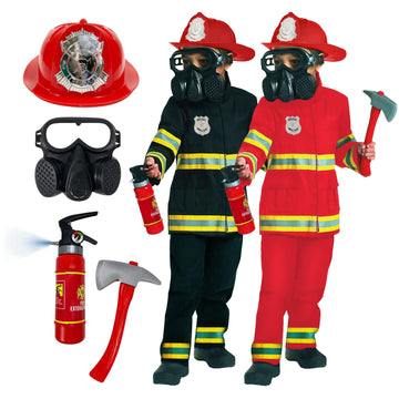 Morph Black Firefighter Costume For Kids Fireman Costume For Boys Fire Fighter Costume For Boys Kids Fire Fighter Outfit Boys Medium