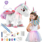 Unicorns gifts for girls unicorn toys for 3 year old girls and up multifunction remote control unicorn costumes for girls DIY pa
