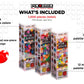 Pix Brix Pixel Art Puzzle Bricks, Mixed Bulk Brix - 1,500 Pieces (500 Light, 500 Medium, 500 Dark) - Interlocking Building Brick