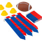 Flag Football 12 Players 3 Flags mature-themed Kids Youth Set 55 Pieces with Football