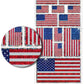 AoneFun 12 Sheets - 360 USA Flag Stickers - Patriotic Stickers - Bulk Value Pack