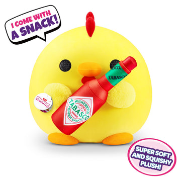 Snackles Plush Chicken 14" Super Sized Tabasco, Ultra Soft Cotton Stuffed Animal, Model 77529G-S1W2, Collectible Toy