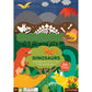 Petit Collage Sticker Activity Book, Dinosaurs - Giant Fold Out Sticker Book for Kids, Includes Over 100 Reusable Stickers - Act
