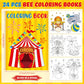Funrous 48 Pcs Coloring Books with Stackable Crayons Firefighter Summer Circus Party Favors Coloring Pages Drawing Booklet Party