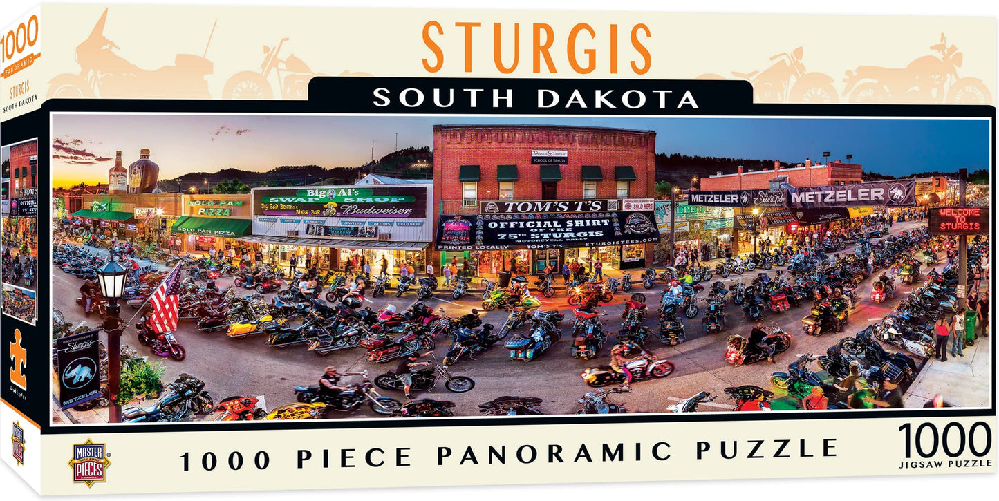 Sturgis South Dakota 1000 Piece Panoramic Jigsaw Puzzle