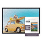11.25X38.25 Puzzle Frame Kit With Glue Sheets | Black Mid Century Picture Frame | Real Wood With Uv Resistant Acrylic Front | Ma