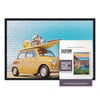 24X30 Puzzle Frame Gold Solid Wood Picture Frame Set With Peel And Stick Puzzle Glue Sheets | Interior Depth 0.5 Inches | Rustic
