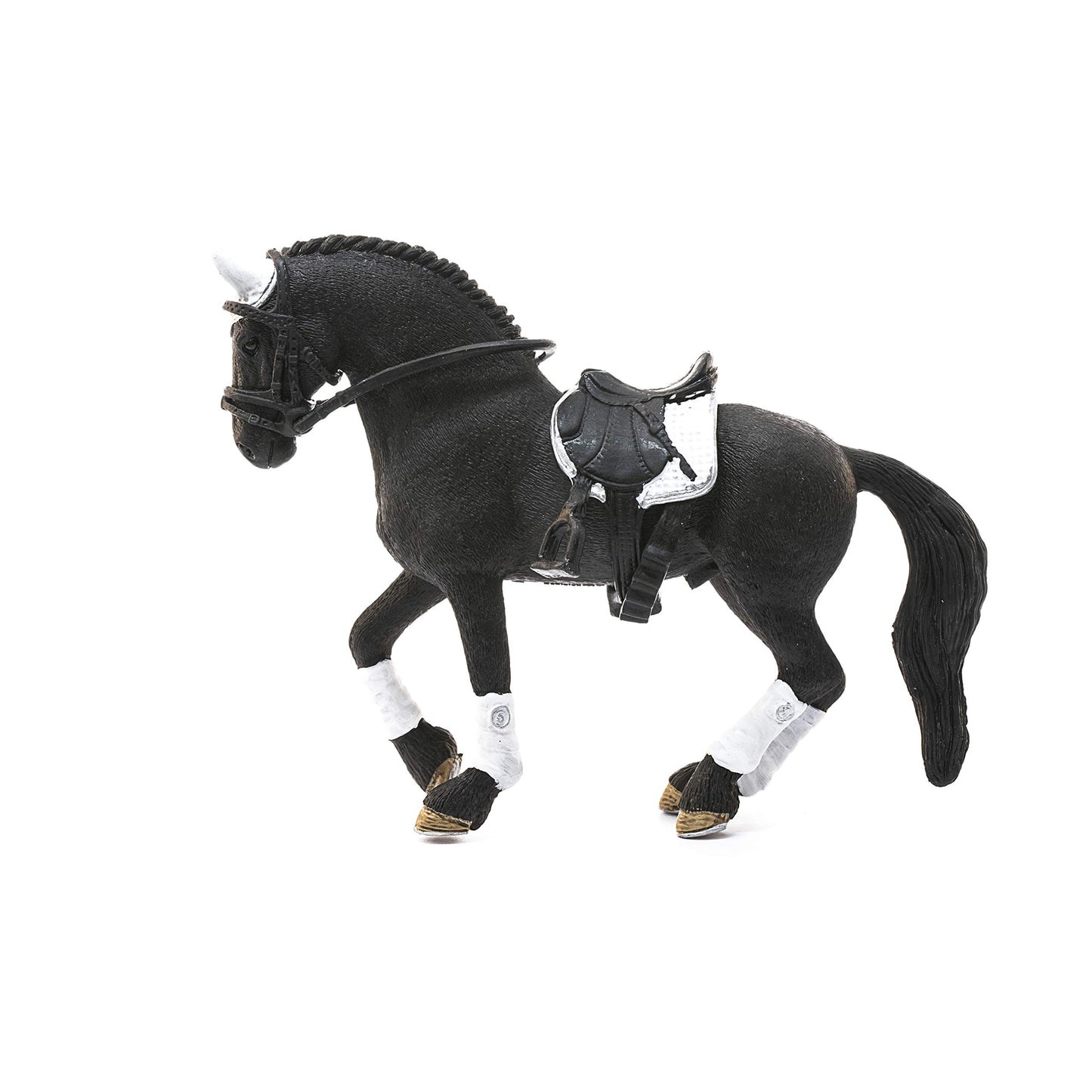 Schleich Horse Club Tournament Riding Stallion Playset - 4-Piece Realistic Figurine, Medium Size, Multi-Color, Model 42457