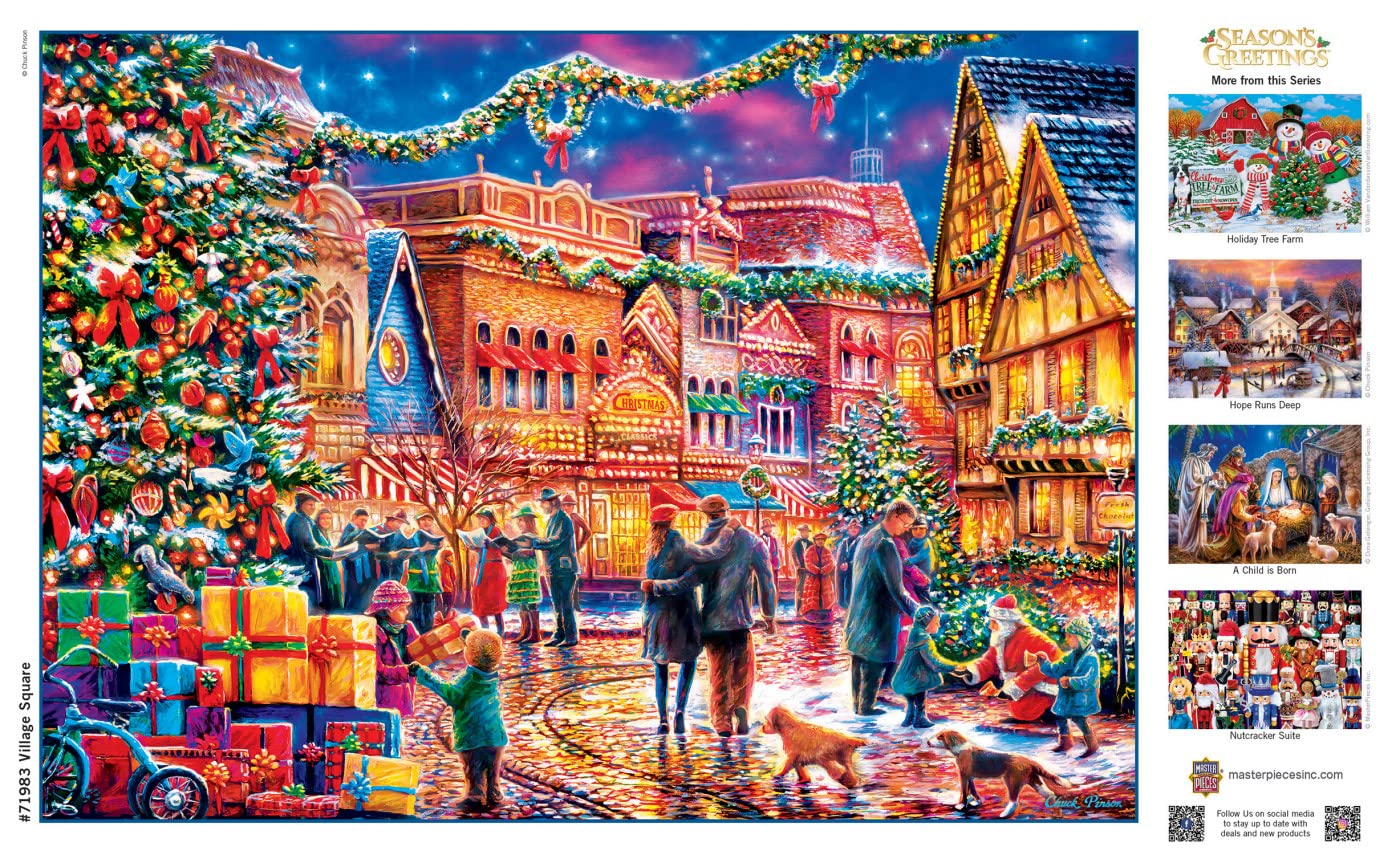 Village Square 1000 Piece Jigsaw Puzzle