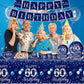142 Pcs 60Th Birthday Tableware Set Decorations Sliver And Blue 60Th Happy Birthday Party Supplies For Men Women Birthday Tablec