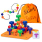 Skoolzy Montessori Sensory Pegboard Set - 33 Pieces, Foam Board, Multi-Color, Educational Toys for Kids 2+, STEM Learning