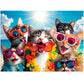 500 Pieces Puzzle for mature-themeds  Summer Cat Beach Jigsaw Puzzle for mature-themeds Kids Teens  Recycled Cardboard Puzzles 500 Pieces for Seniors  Challenging Puzzles Game Gift for Family Fun  20.5 x 15 in