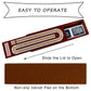 Juegoal Cribbage Board Game Set - Solid Wood, 3 Track, Portable with 9 Pegs & 2 Decks of Cards, Black, Model JFBNEW