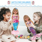 Doll Clothing Accessories Sets - 18-Inch Clothes - Kids Birthday Treasure Including Complete Mermaid Doll Sparkling Dress Outfits With Purse For Girl Present