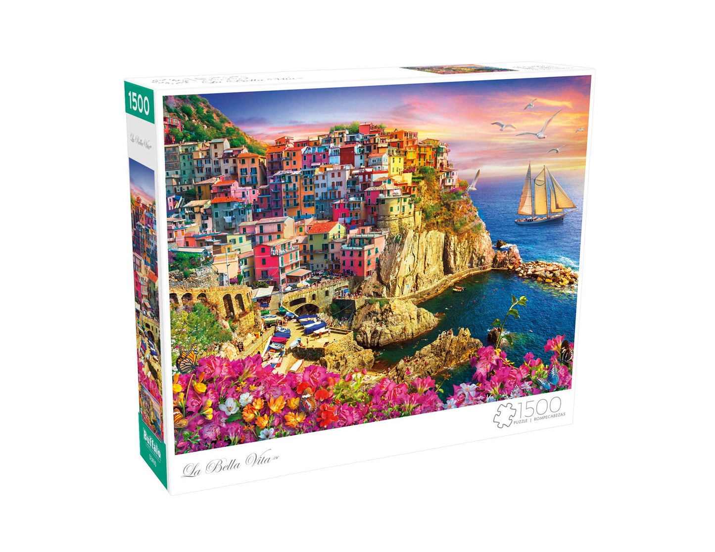 Buffalo Games 1500 Piece Jigsaw Puzzle - La Bella Vita, Large Multicolor, Paper Material, Model 2405, Perfect for Game Nights